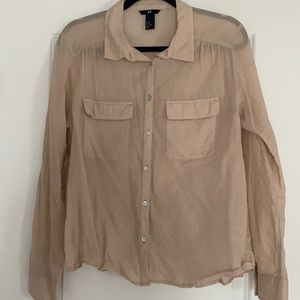 Long sleeve Linen top